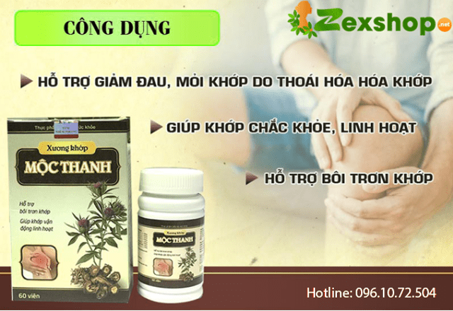 Công dụng Xương Khớp Mộc Thanh