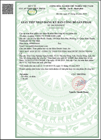 giấy chứng nhận 