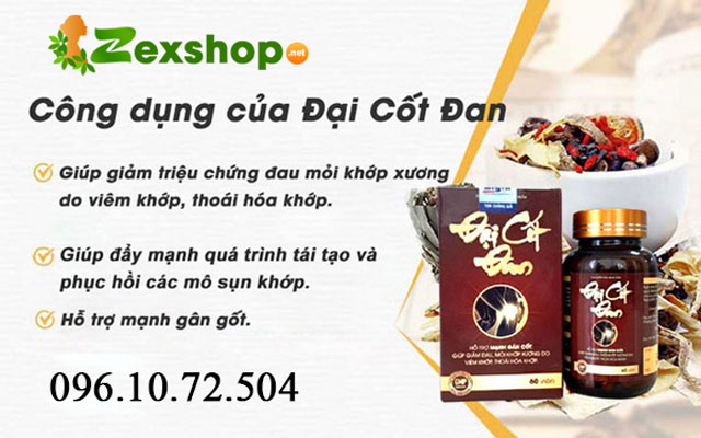 công dụng của đại cốt đan