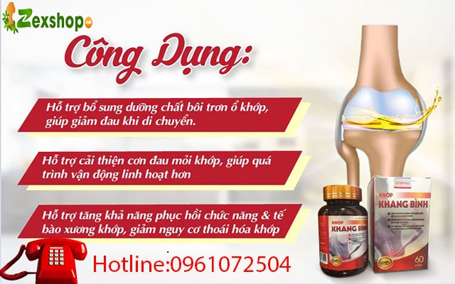 Công dụng của khớp Khang Bình