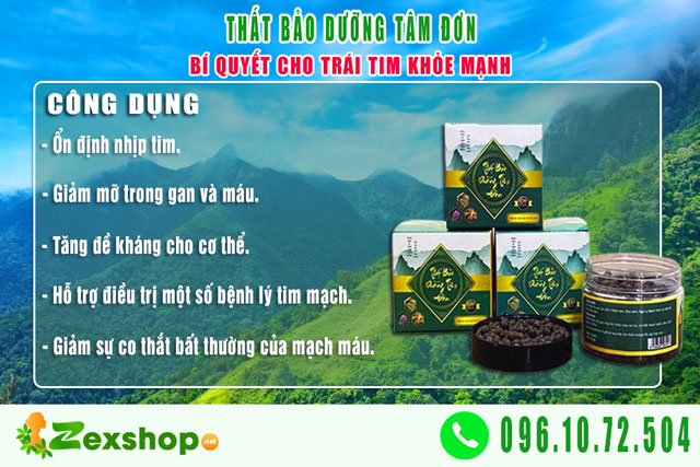 Công dụng của sản phẩm Thất Bảo Dưỡng Tâm Đơn