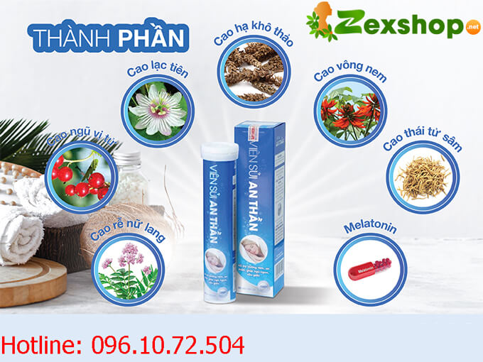 thành phần viên sủi an thần