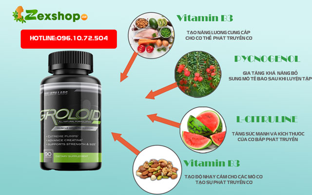 Thành phần có trong GROLOID