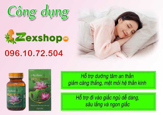công dụng an thần ngủ ngon benmax