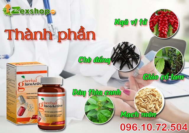 thành phần herbal glucoactive