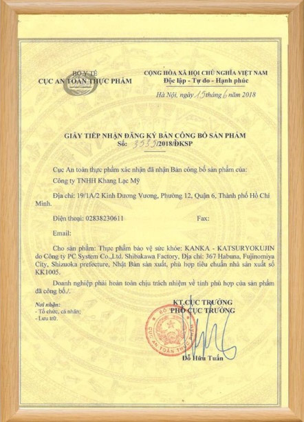 kanka chứng nhận