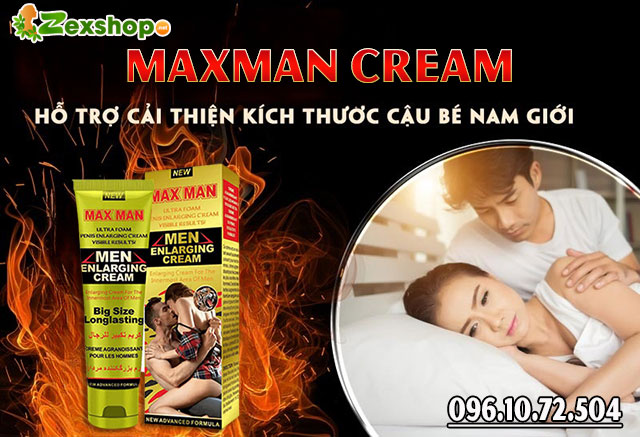 giới thiệu sản phẩm maxman cream
