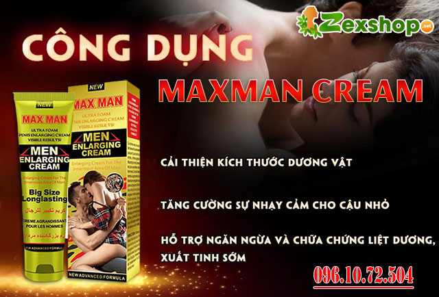 công dụng maxman cream