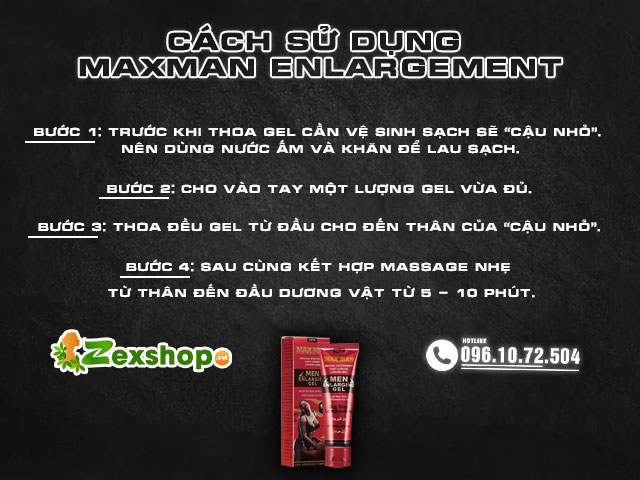 Cách dùng Maxman Enlargement