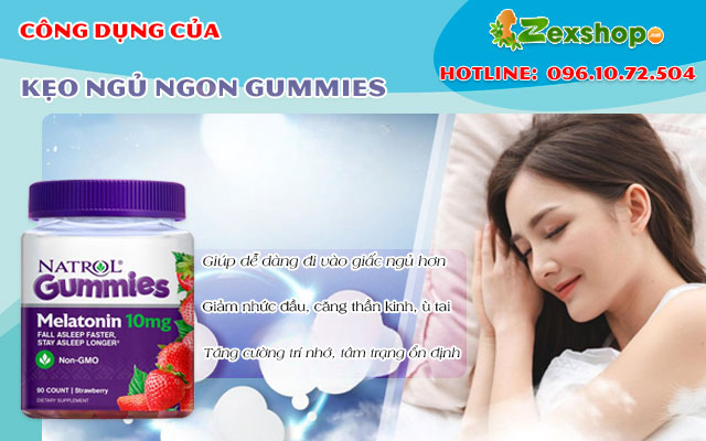 công dụng của natrol gummies