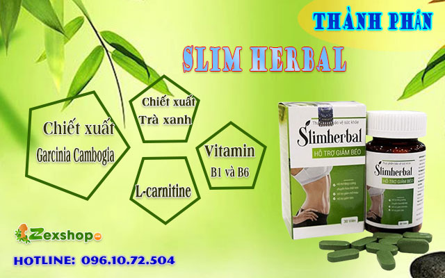 thành phần của slim herbal