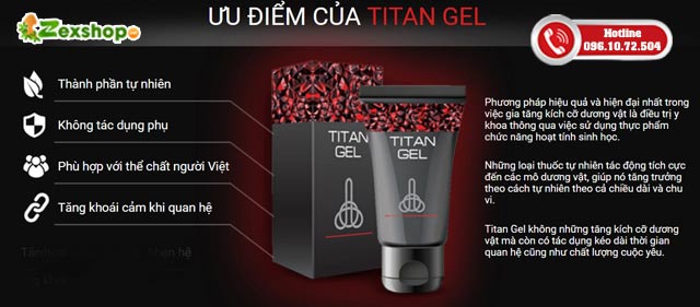 Ưu điểm của Titan gel
