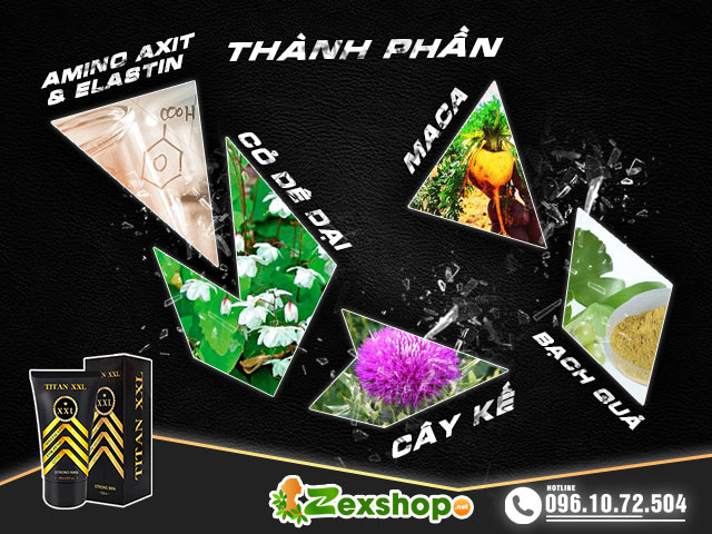 Thành phần của Titan XXL