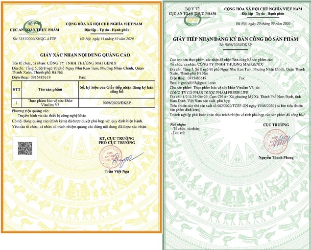 công bố vinslim-v3