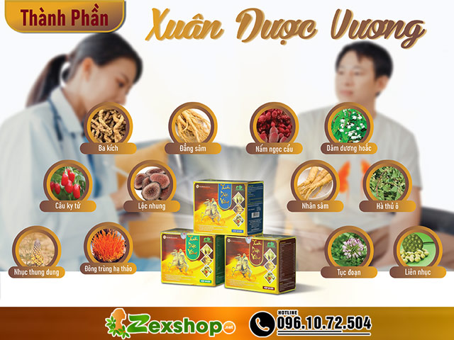Thành phần của Xuân Dược Vương
