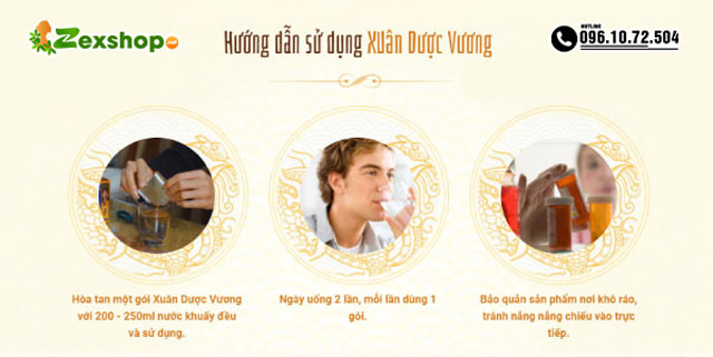 Cách dùng Xuân Dược Vương