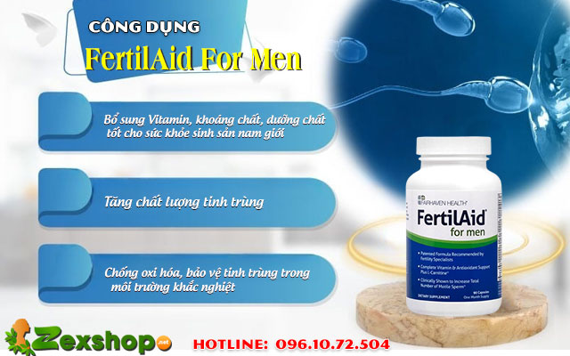 công dụng của fertilaid for men