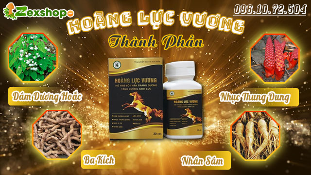 thành phần có trong sản phẩm hoàng lực vương