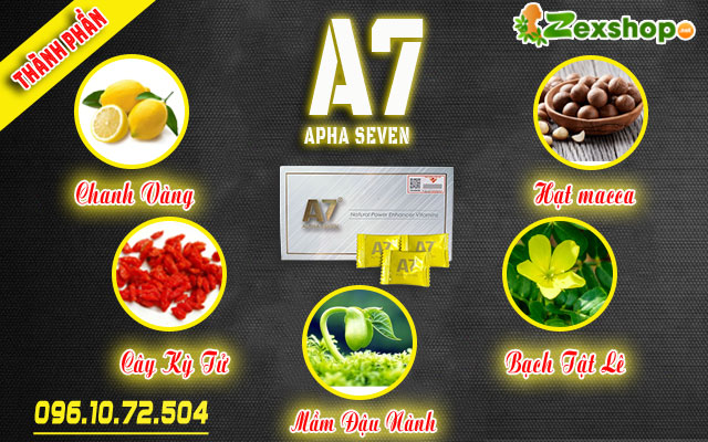 thành phần có trong sản phẩm kẹo sâm a7