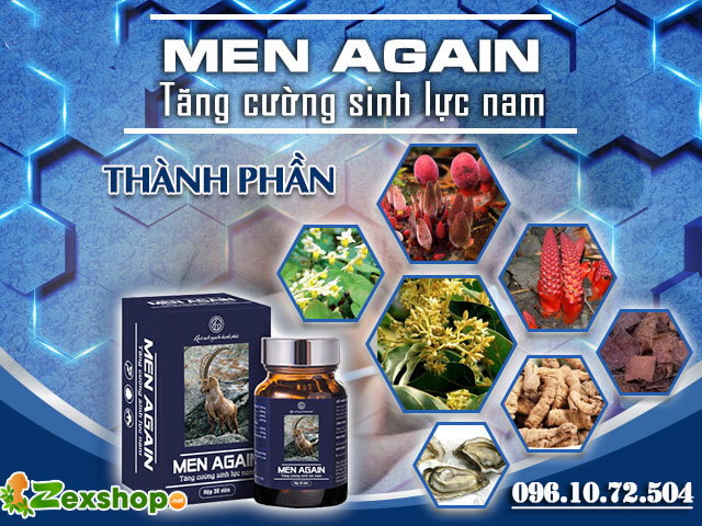 thành phần có trong sản phẩm men again