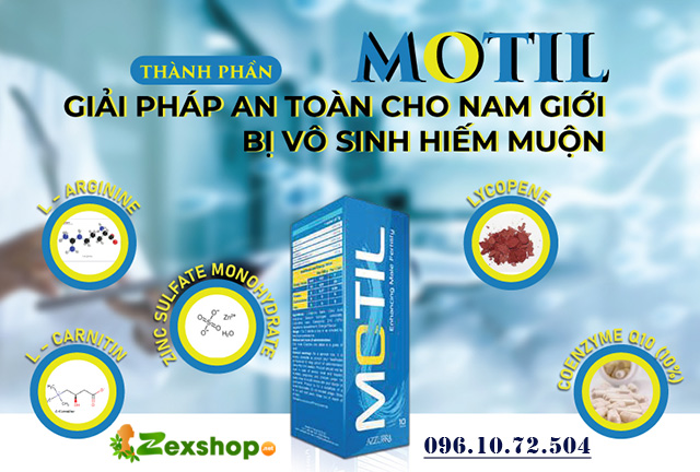 thành phần có trong sản phẩm motil