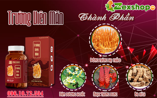 thành phần có trong sản phẩm trường viên mãn