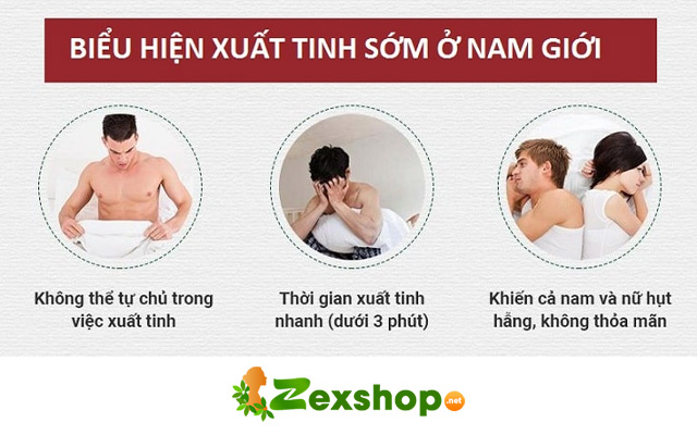 Dấu hiệu của tình trạng xuất tinh sớm