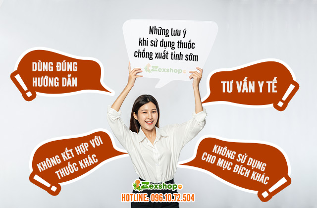 Những lưu ý khi sử dụng thuốc chống xuất tinh sớm